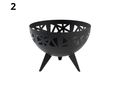 Kamin Gartenkamin Feuerstelle Schwarz - Holzkohlegriller - Bild 5