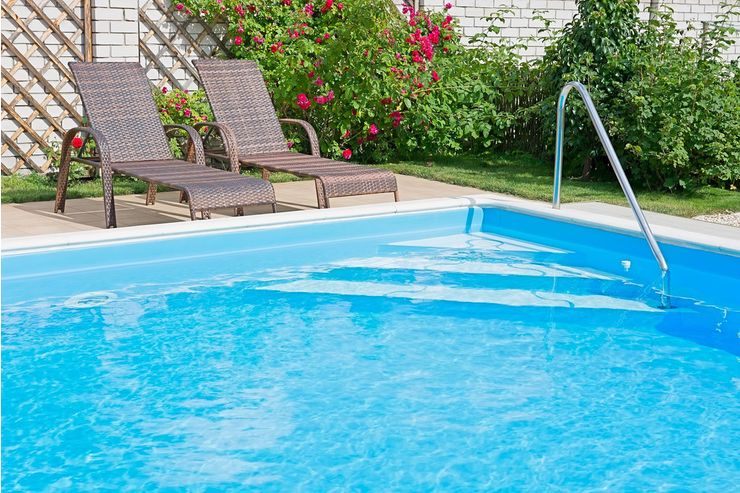 Moderne Gartengestaltung Pool - Kleing�rten - Bild 1