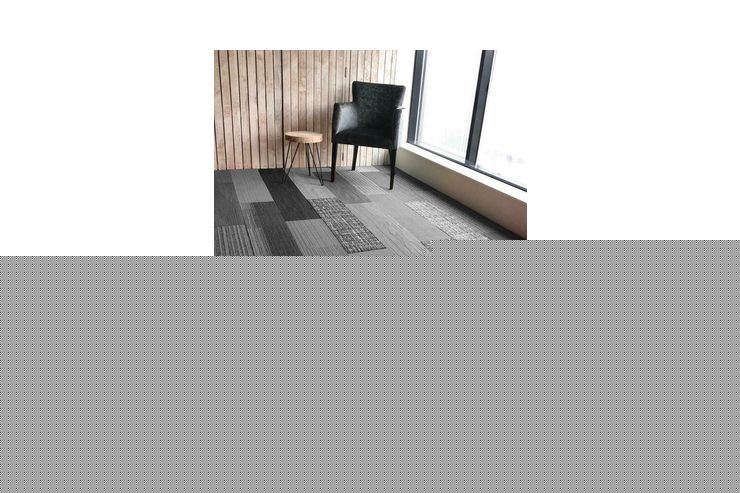 Graue Mischung 25 x 100 cm Teppichfliesen - Teppiche - Bild 1