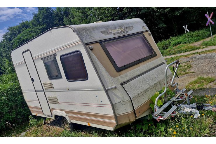 Wohnwagen Garten Baustelle - Wohnwagen - Bild 1