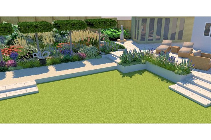 Gartenplanung Dimension - Gartendekoraktion - Bild 1