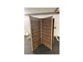 Weidenparavent zweiteilig 180cm x 180cm - Gartenm�bel - Bild 1