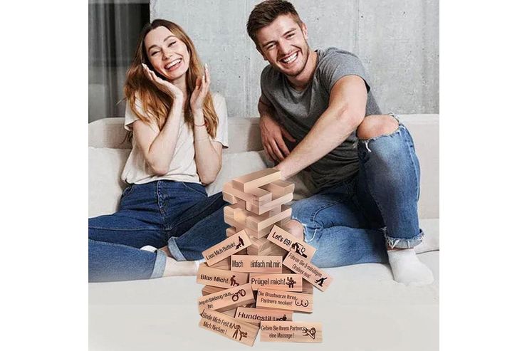 Jenga Tower Couples Game Valentine s Day - Liebesleben - Bild 1