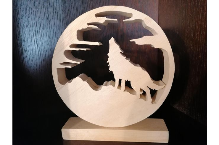 Zirbenholz Heulender Mond - Figuren & Objekte - Bild 1