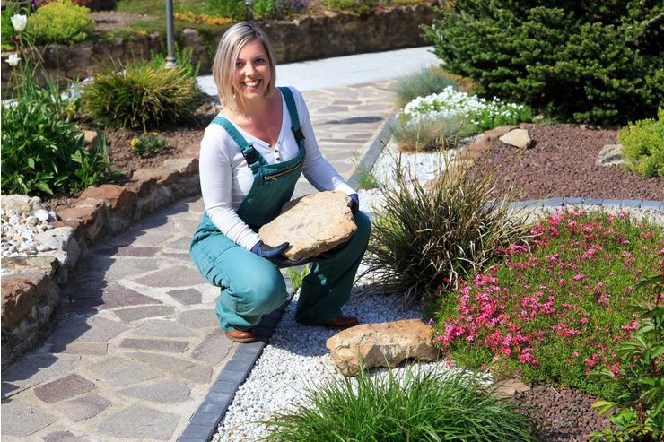 Steingarten gestalten anlegen - Gartendekoraktion - Bild 1