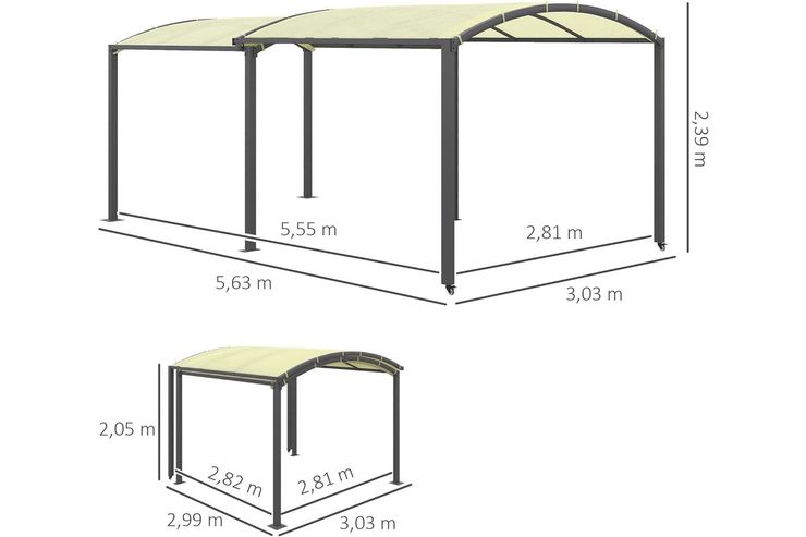 Carport ausziehbar - Kfz-Zubeh�r & Ersatzteile - Bild 1