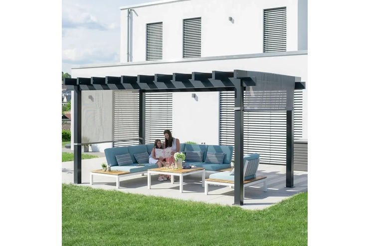 Terrassengestaltung modernem Stil - Gartendekoraktion - Bild 1