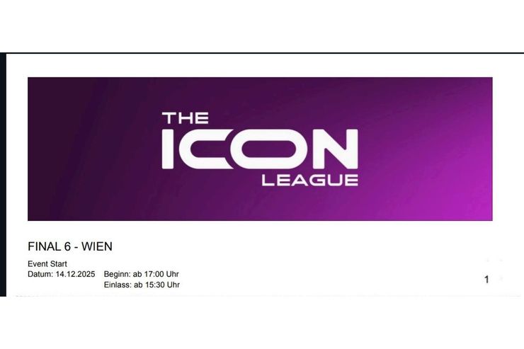 Icon League Finale Ticket - zu Verschenken - Bild 1
