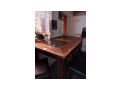 Vollholz Design Hochesstisch u 4 Sessel - Kompletteinrichtungen & Essgruppen - Bild 3