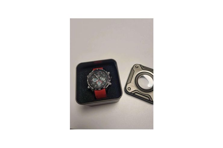 Nagelneue Fredric Dual Time Armbanduhr schwarz - Herren Armbanduhren - Bild 1