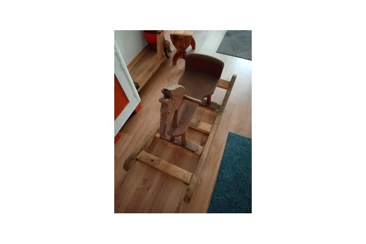 Altes Holz Schaukelpferd - Spielzeug f�r Babys - Bild 1