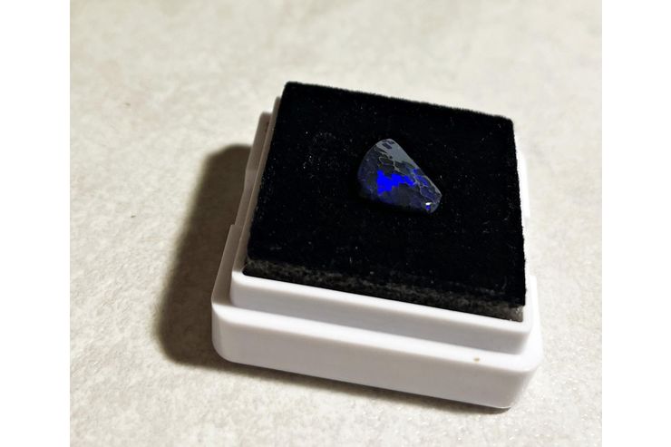 Schwarzer Opal black opal Duo - Edelsteine & Fossilien - Bild 1