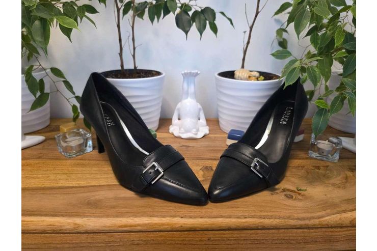 RALPH LAUREN Leder Pumps schwarz Gr 41 - Gr��en > 40 - Bild 1
