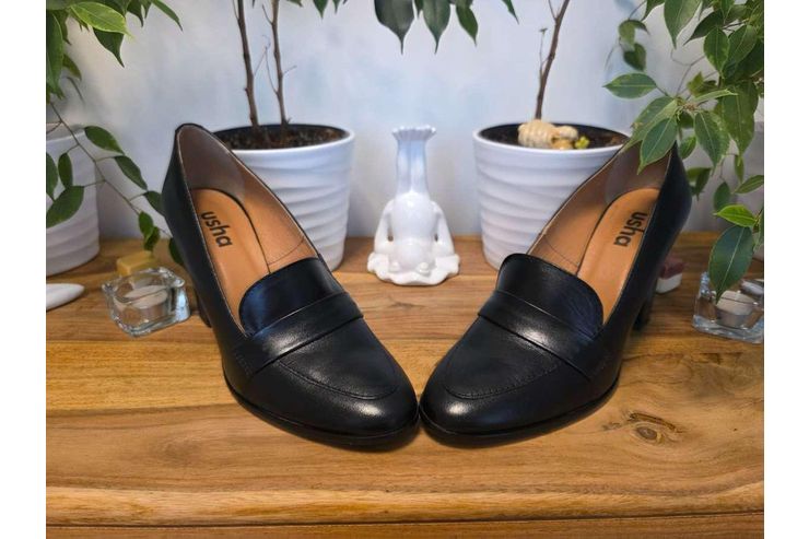 USHA Leder Pumps schwarz Gr 41 - Gr��en > 40 - Bild 1