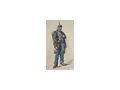 Antikes Aquarell Soldat 1880 gerahmt - Gem�lde & Zeichnungen - Bild 1